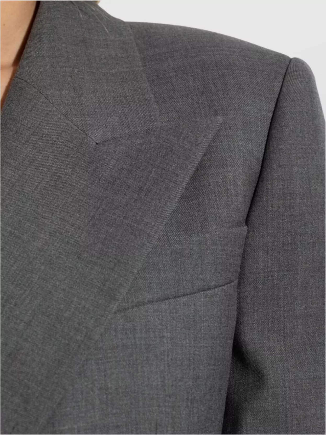 Givenchy Double-breasted Wool Structured Jacket Clothing In Gray