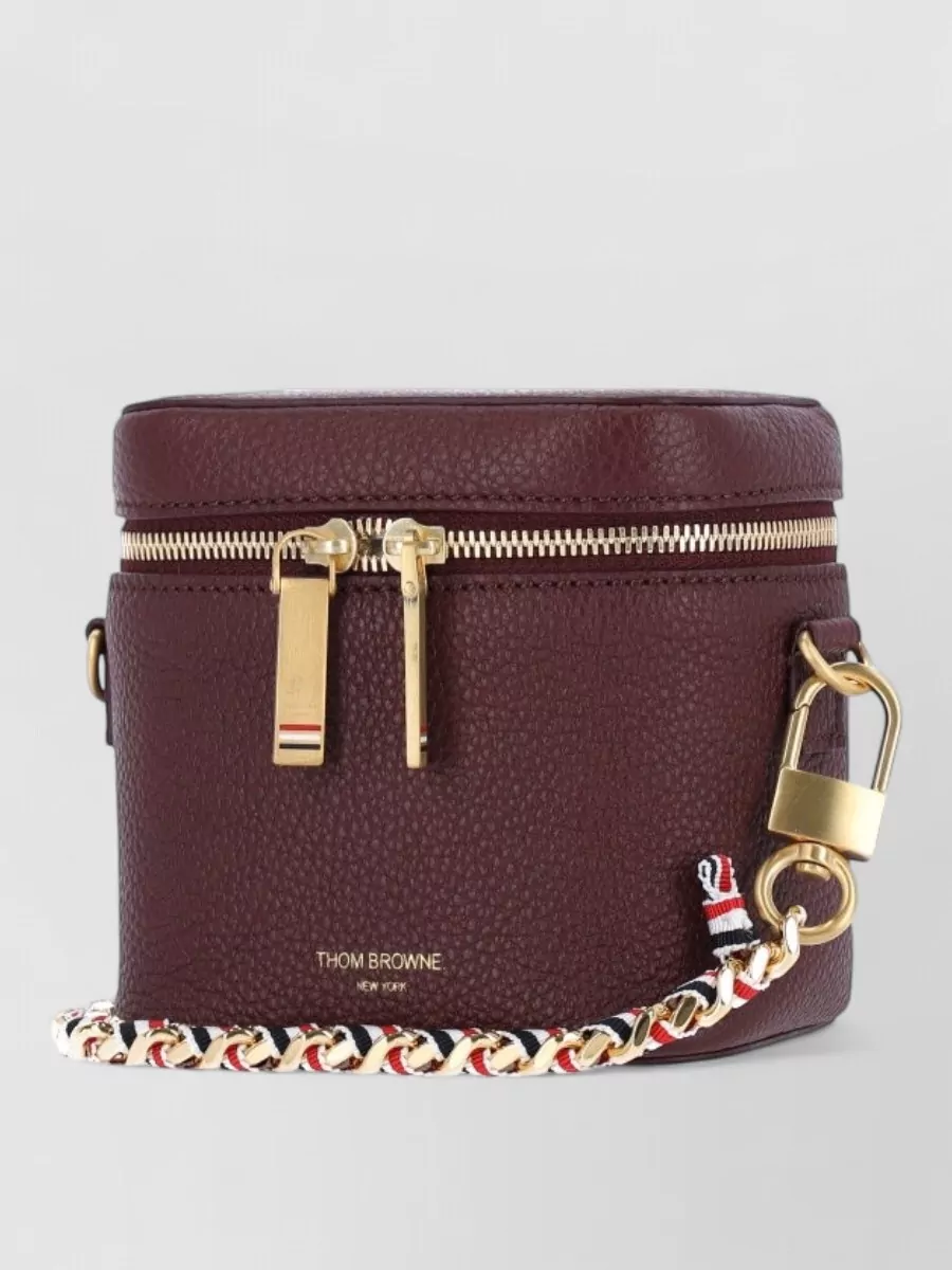 Thom Browne leather clutch bag
