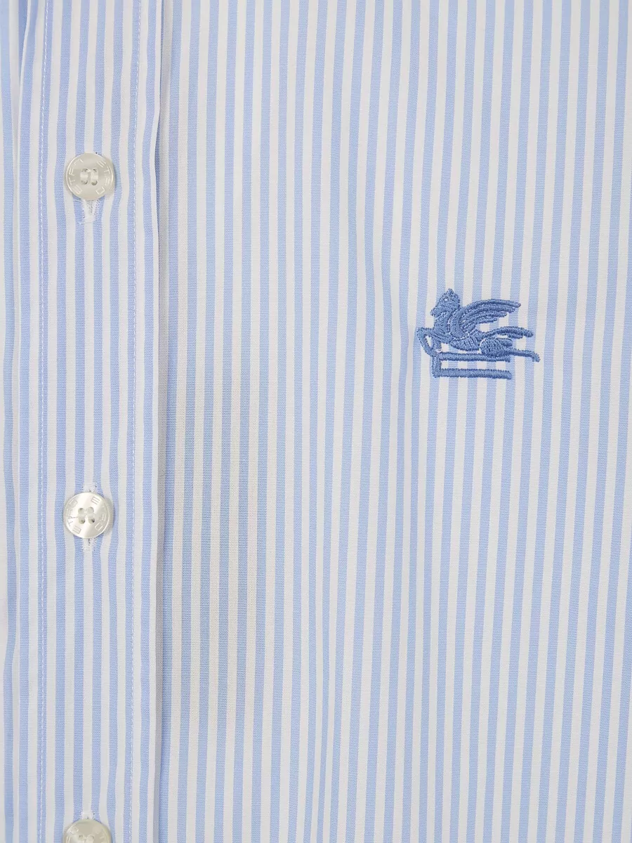 Etro Stripe Shirt Button Down Collar Long Sleeves