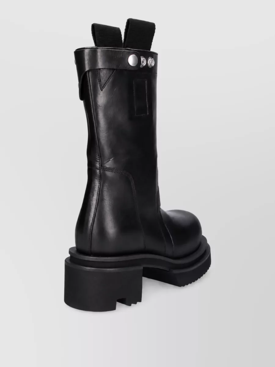 Rick Owens Leather Ankle Boots