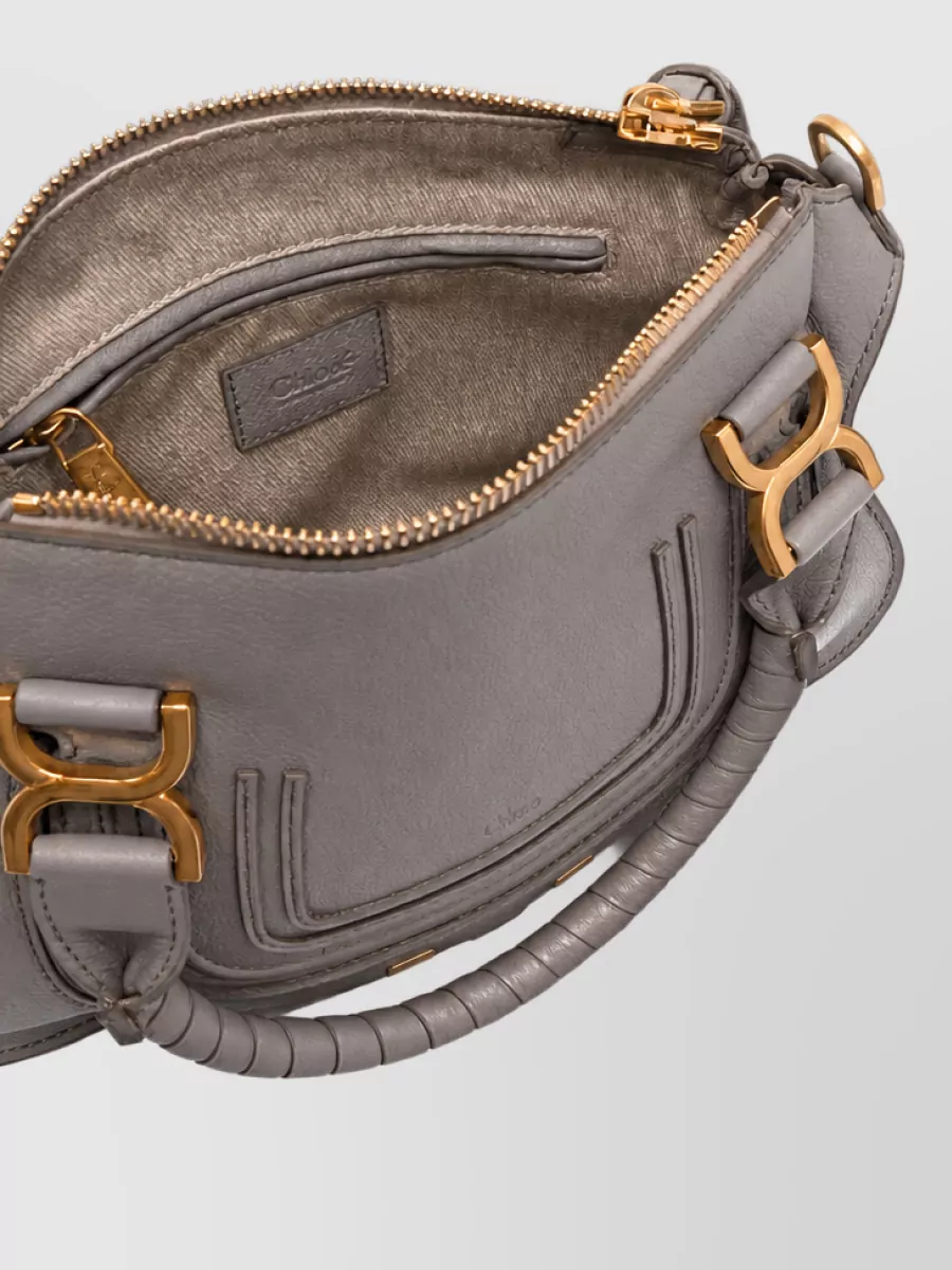 Chloé Marcie Calfskin Leather Shoulder Bag
