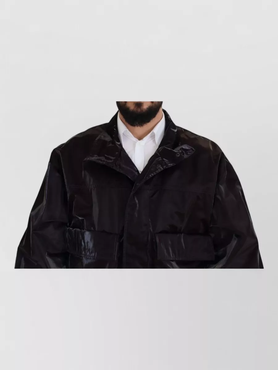 Dolce&Gabbana Nylon Collared Raincoat