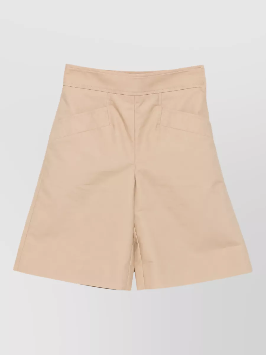 Ganni Organic Cotton Bermuda Shorts