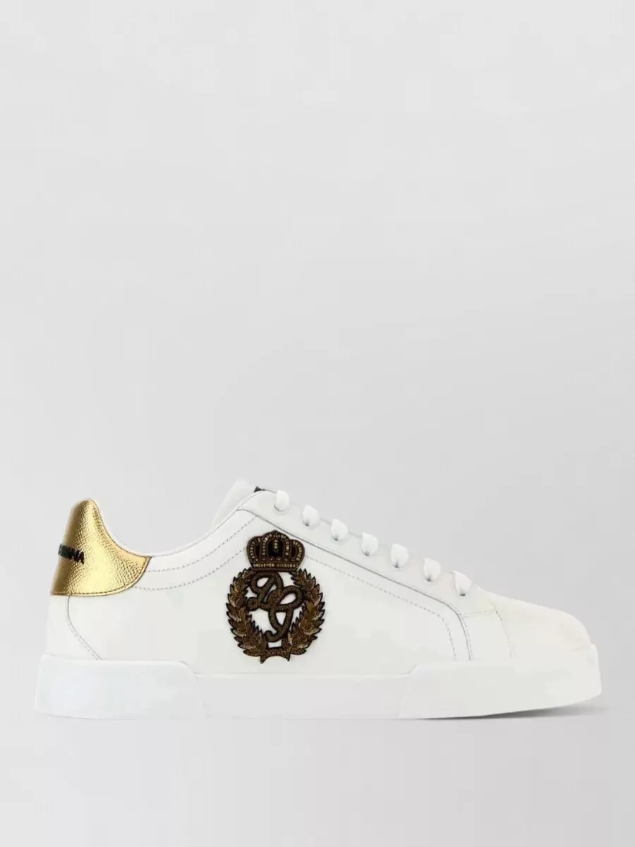 Dolce&Gabbana Leather Low-Top Sneakers