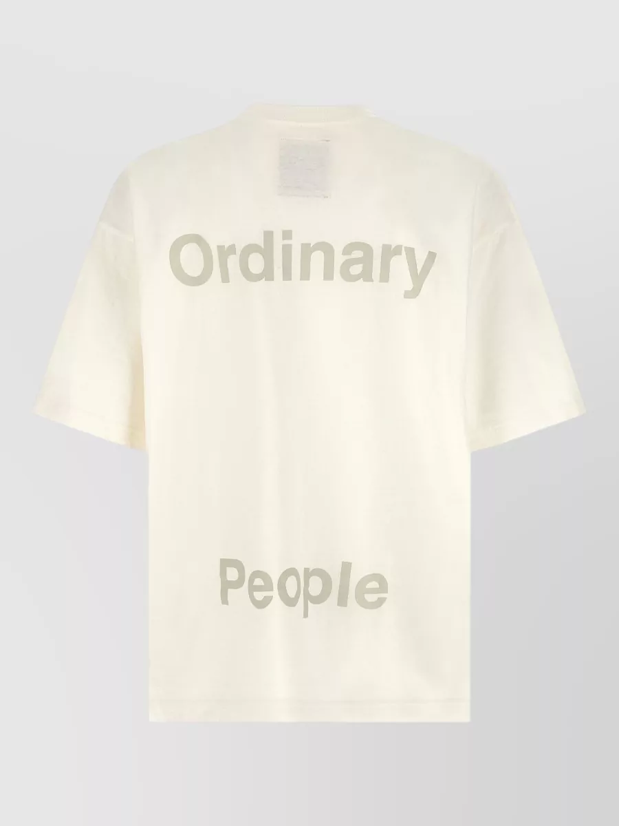 Maison Mihara Yasuhiro Cotton Printed Asymmetric T-Shirt