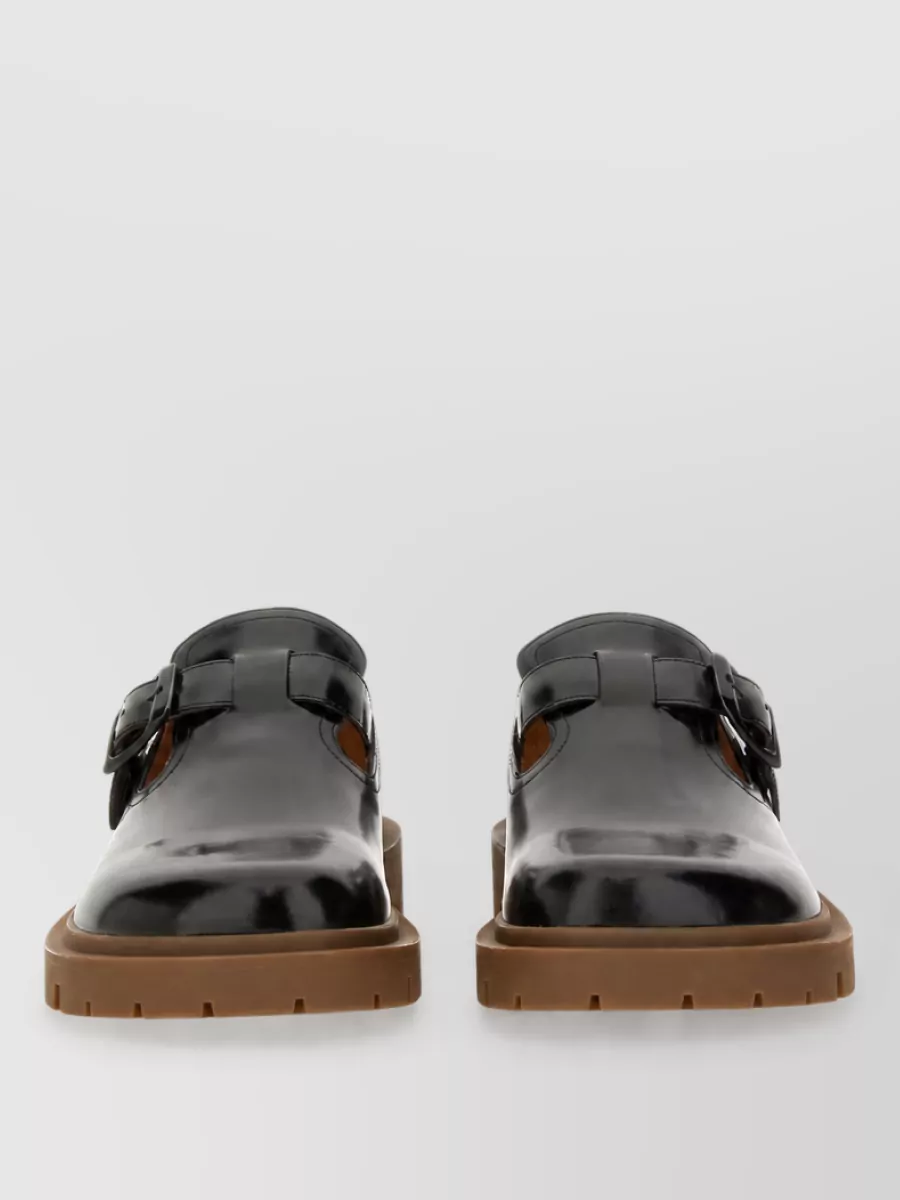 Maison Margiela leather monk shoes