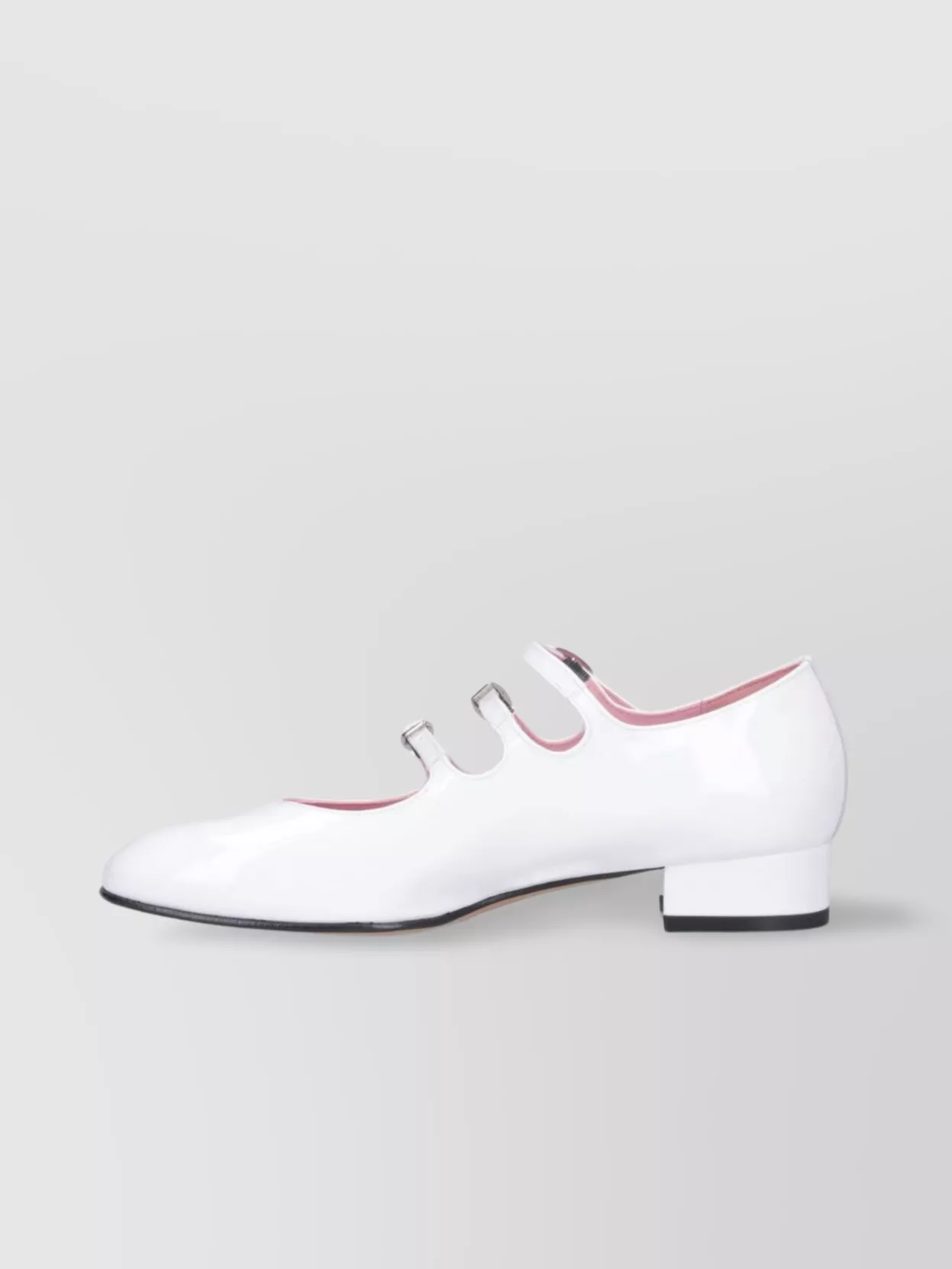 Carel Block Heel Triple Strap Pumps