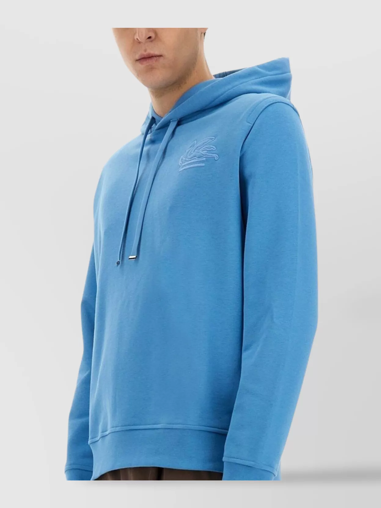 Etro Drawstring Hood Hoodie With Cuffs And Hem