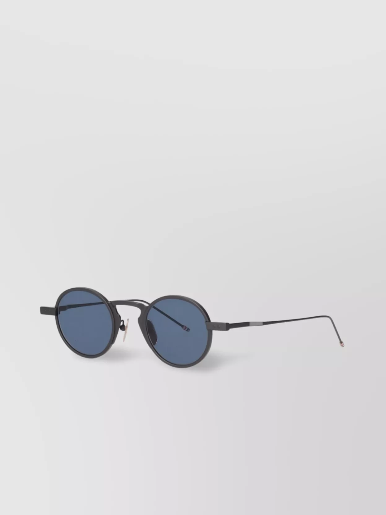 Thom Browne Circular Frame Sunglasses Metal Arms