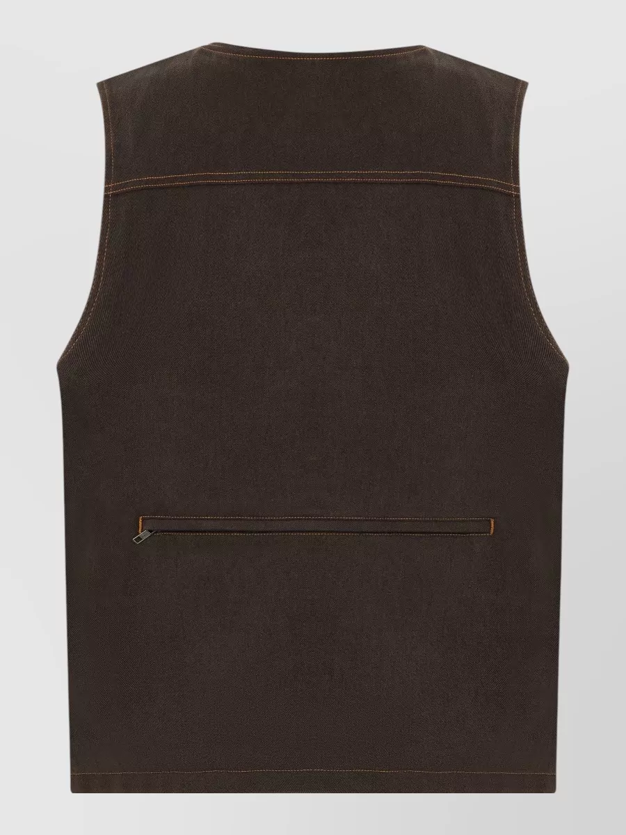 Agolde Denim Sleeveless Vest