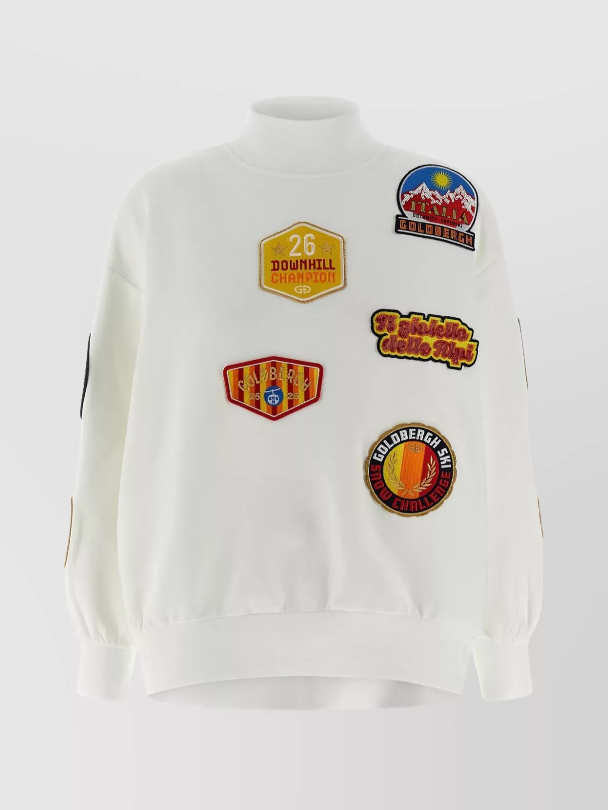 Goldbergh High Neck Sweatshirt Embroidered Patches