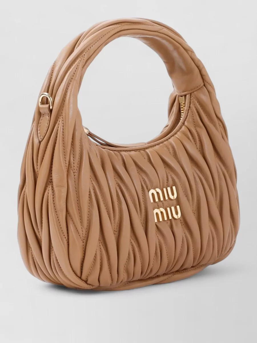 Miu Miu Shoulder Bag Detachable Strap Top Handle
