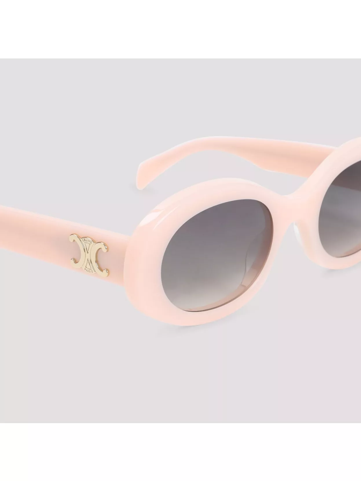 Celine Triumph Oval Thick Arms Gradient Sunglasses