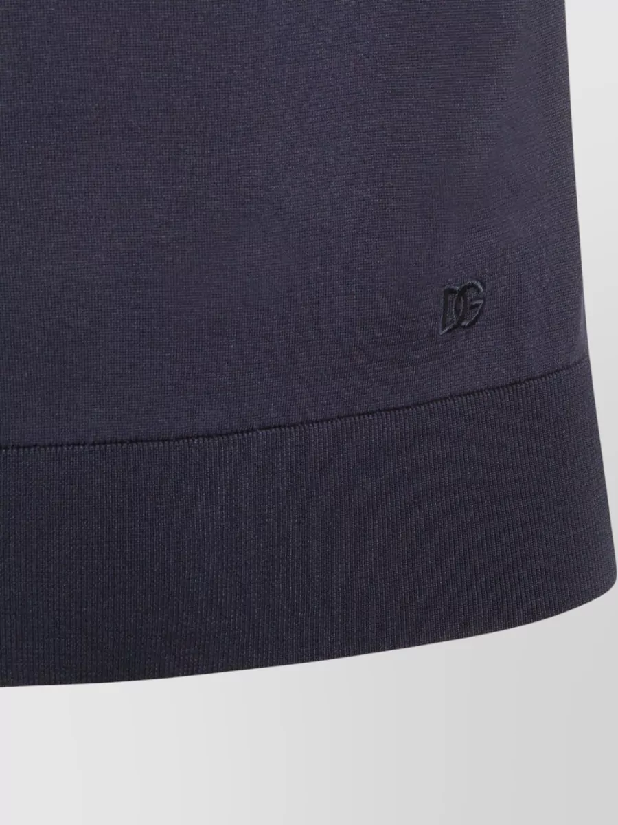 Dolce&Gabbana Short Sleeve Polo Shirt With Ribbed Cuffs