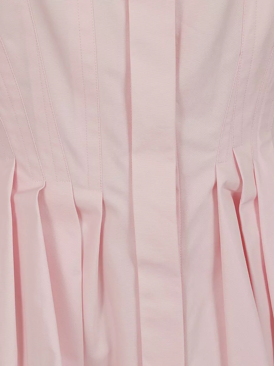 S Max Mara Cotton Sleeveless Peplum Blouse