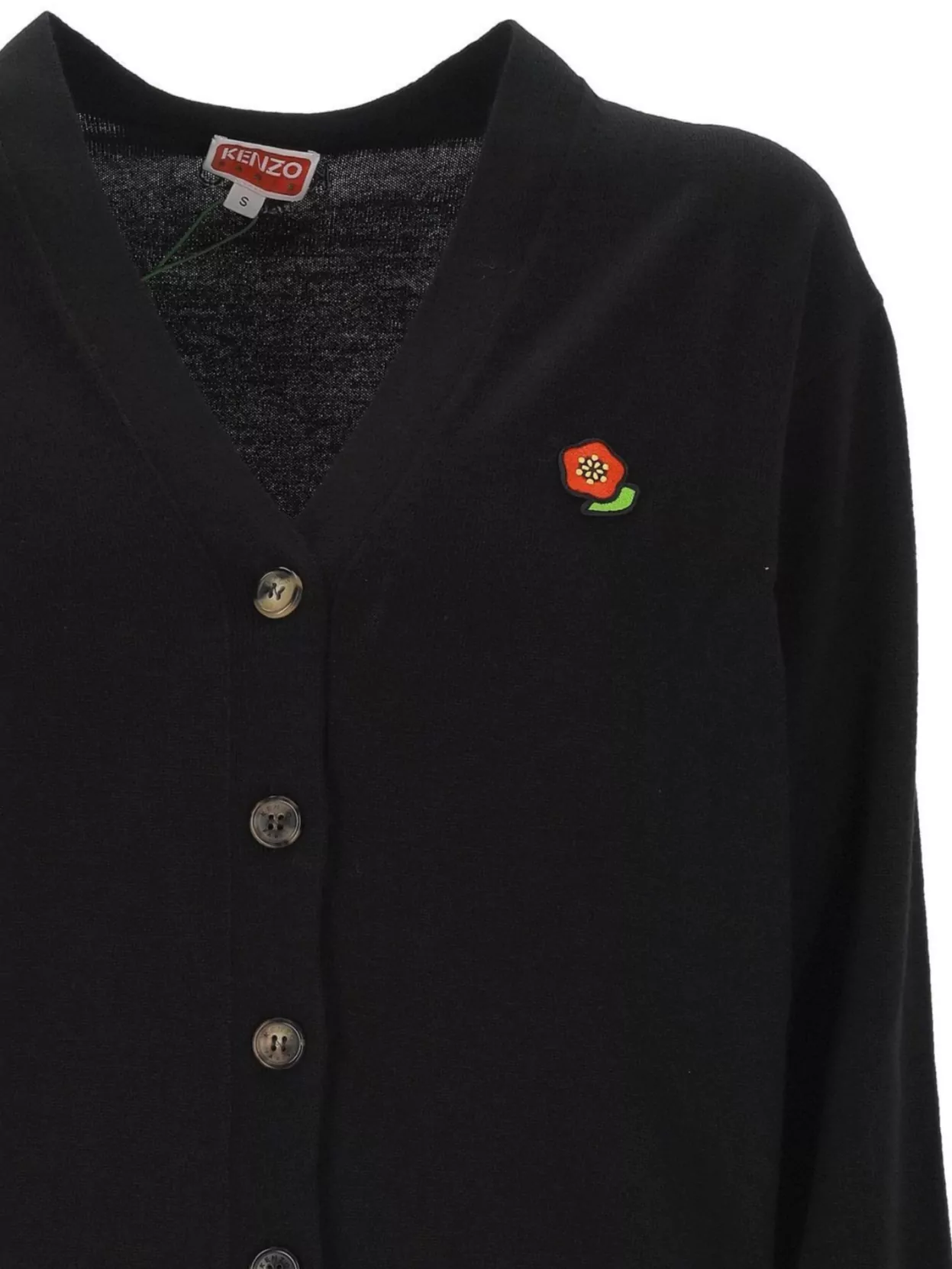 Kenzo V-Neck Sweater Logo Detail