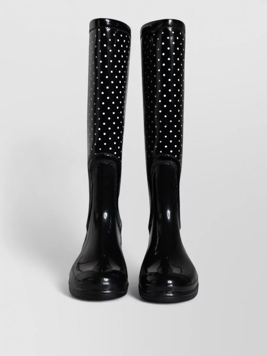 Dolce&Gabbana polka dot rubber knee-high rain boots