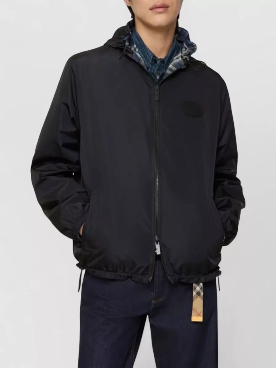 Burberry Hooded Reversible Jacket Check Pattern