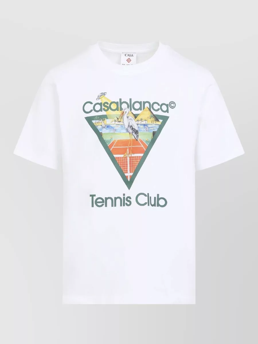 Casablanca Cotton Printed Short-Sleeve T-Shirt