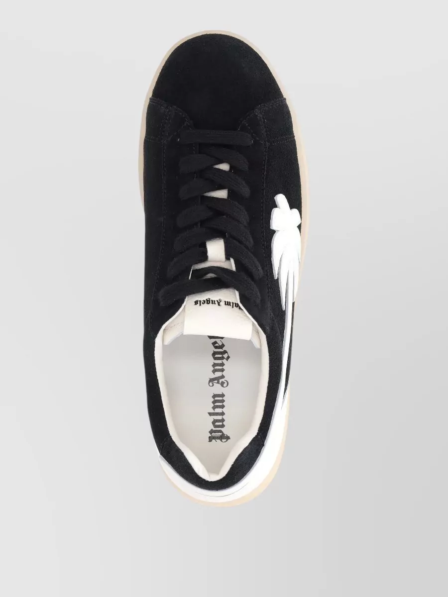 Palm Angels Leather Low-Top Sneakers