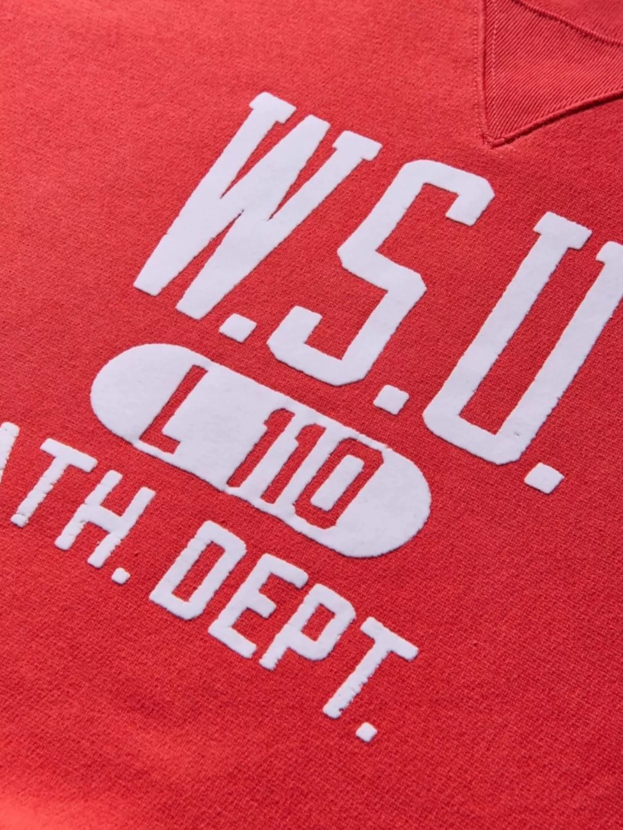 Champion Crew Neck Sweatshirt Featuring Ribbed Cuffs