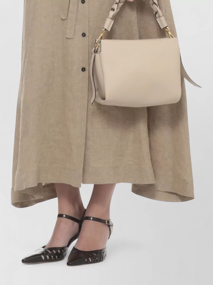 Coccinelle Pebbled Leather Shoulder Bag