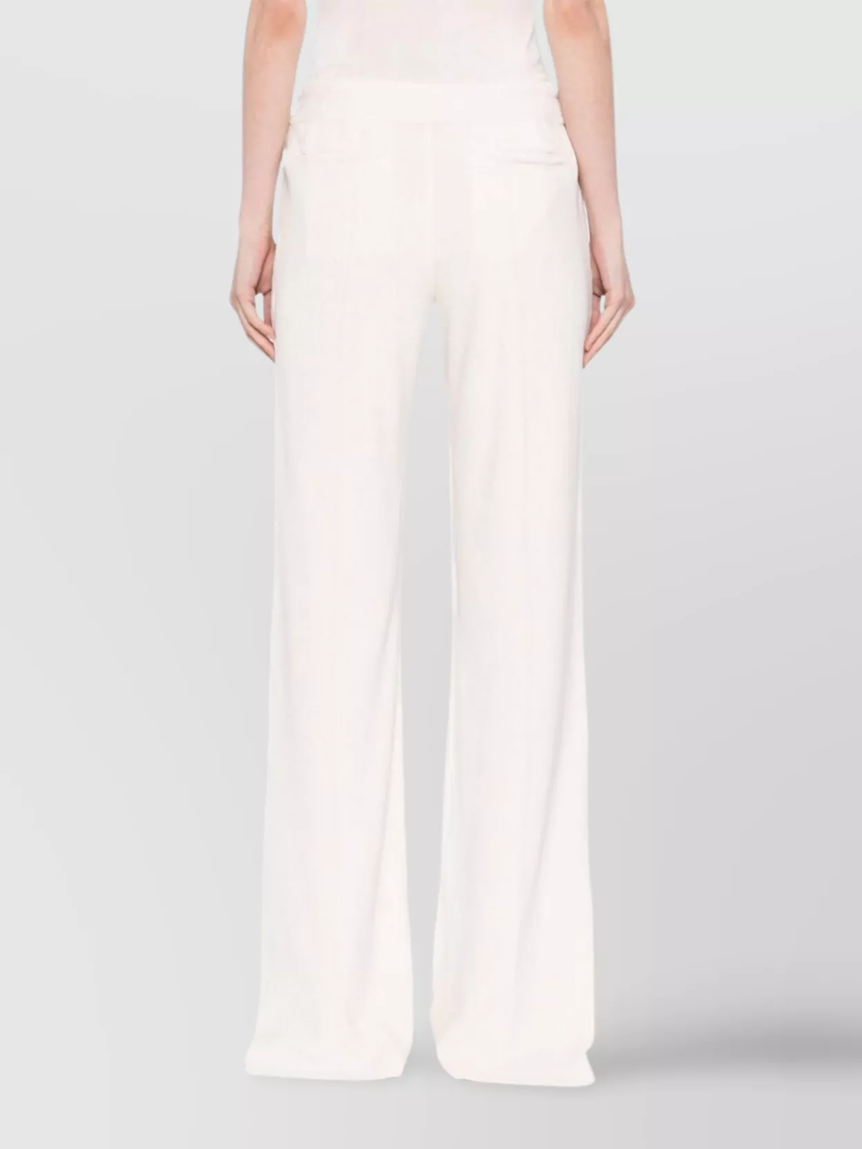 Tom Ford Trousers Featuring Back And Side Pockets In White