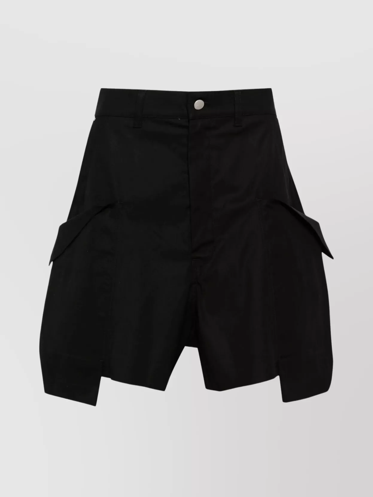 Shop Rick Owens Cargo Pocket Shorts With Cuffed Hem