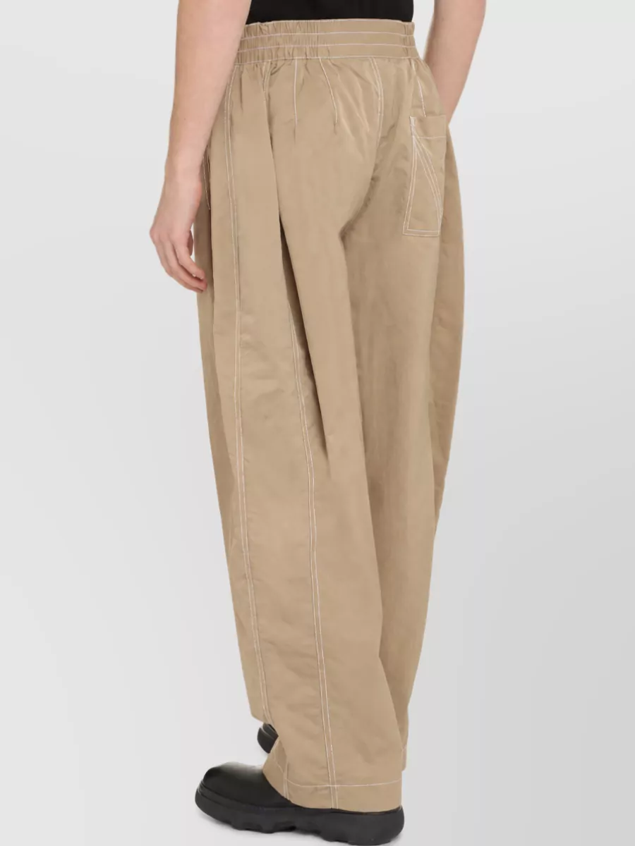 Bottega Veneta Technical Nylon Loose Fit Trousers