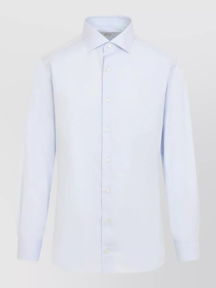 Brioni Cotton Long-Sleeve Shirt