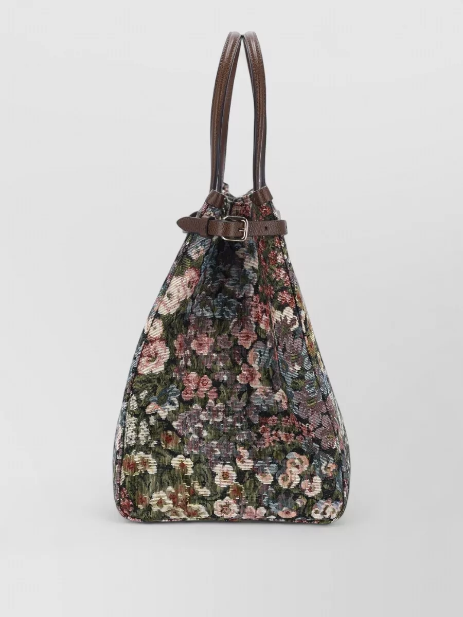 Valentino Garavani Tote Bag Floral Pattern Top Handles