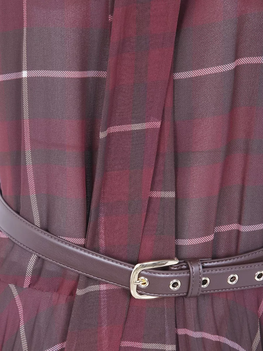 S Max Mara Tartan Midi Dress