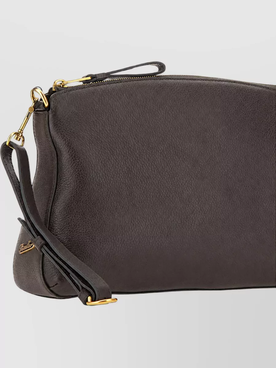 Borsalino Leather Clutch Bag