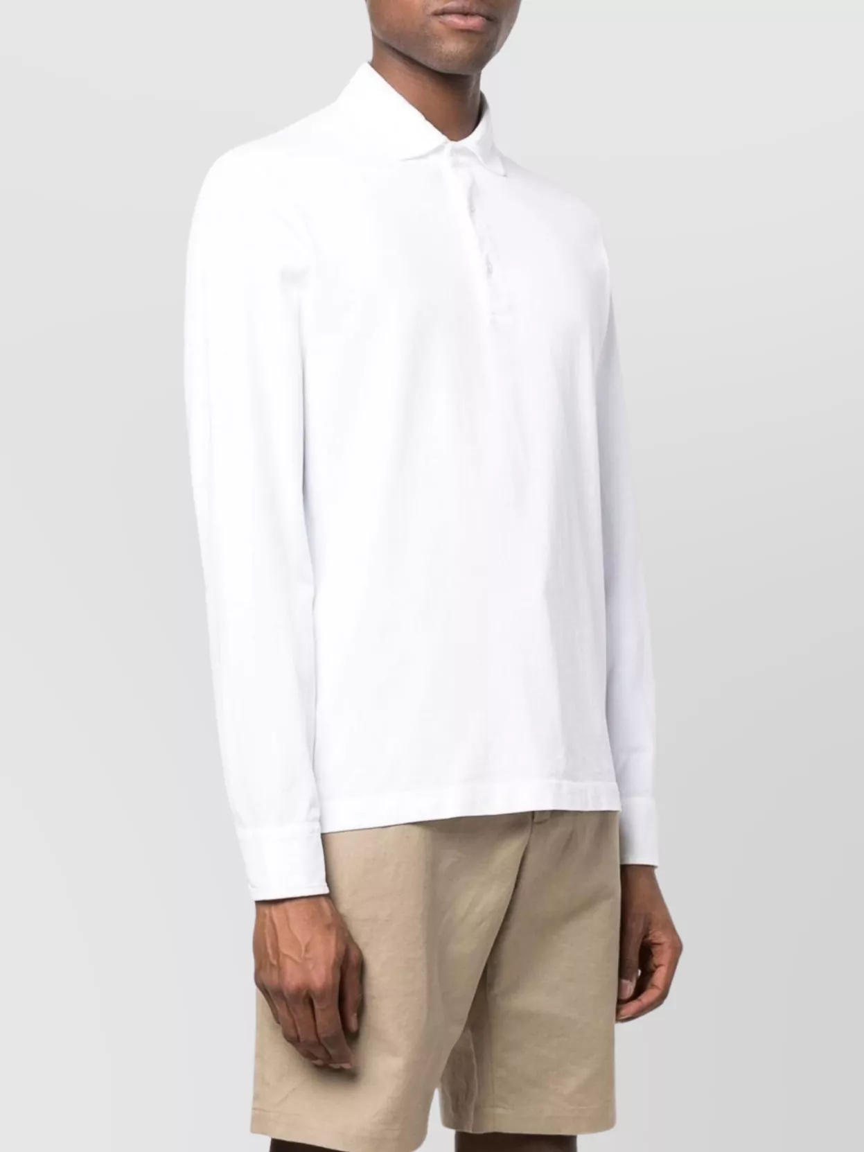 Drumohr Polo Shirt With Long Sleeves And Collar