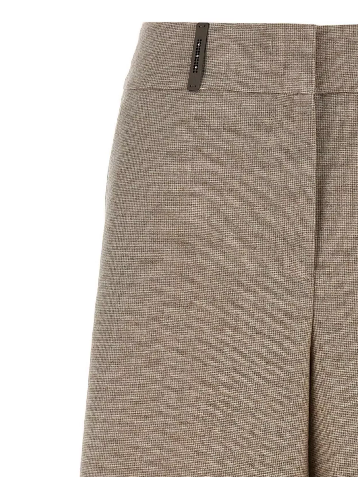 Peserico Micro Houndstooth Long Bermuda Shorts