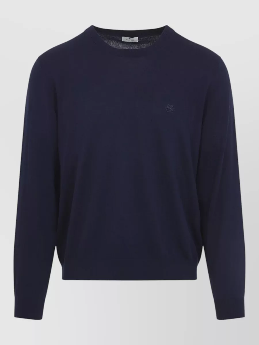 Etro fine-knit cotton regular-fit crew-neck sweater