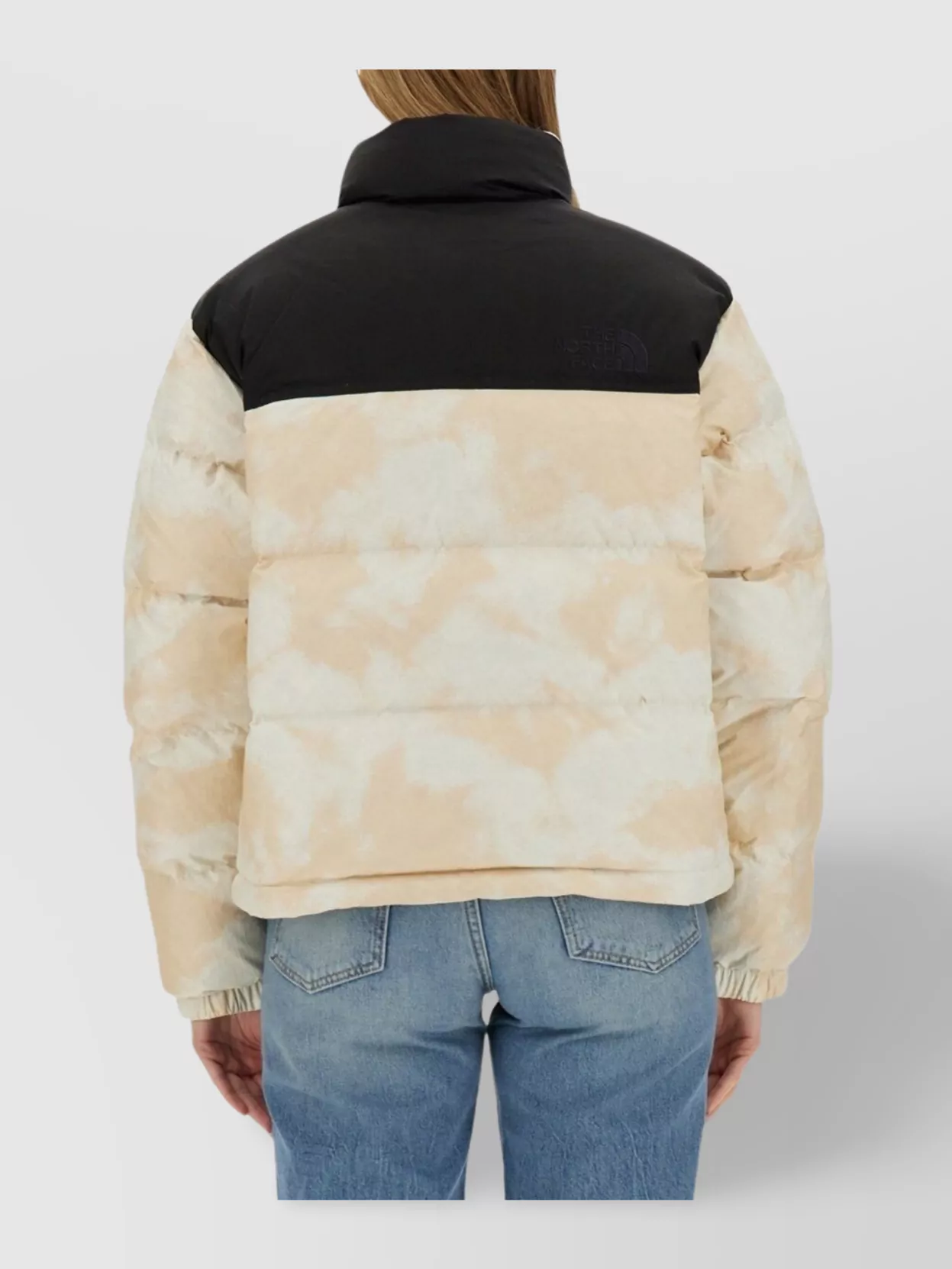 The North Face Logo Embroidered Down Jacket