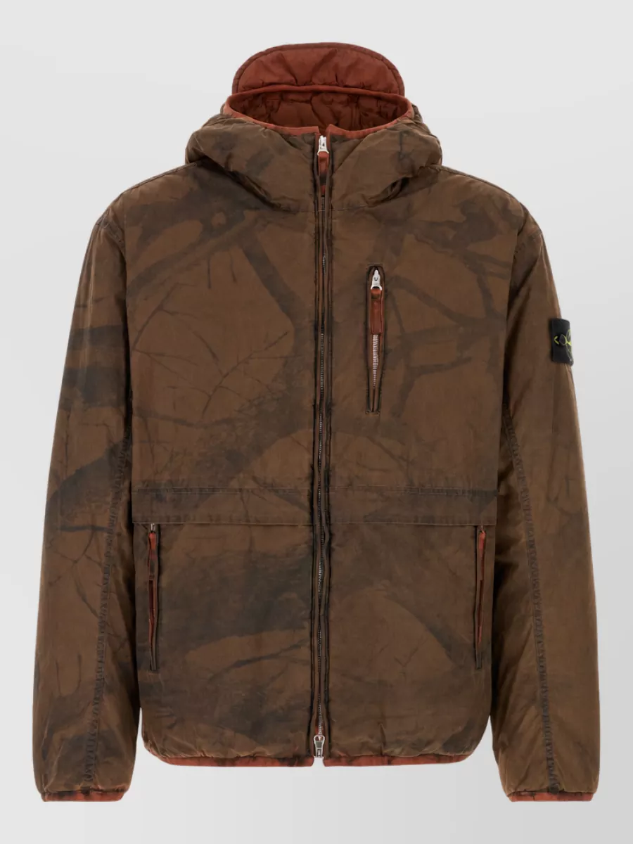 Stone Island printed nylon padded jacket