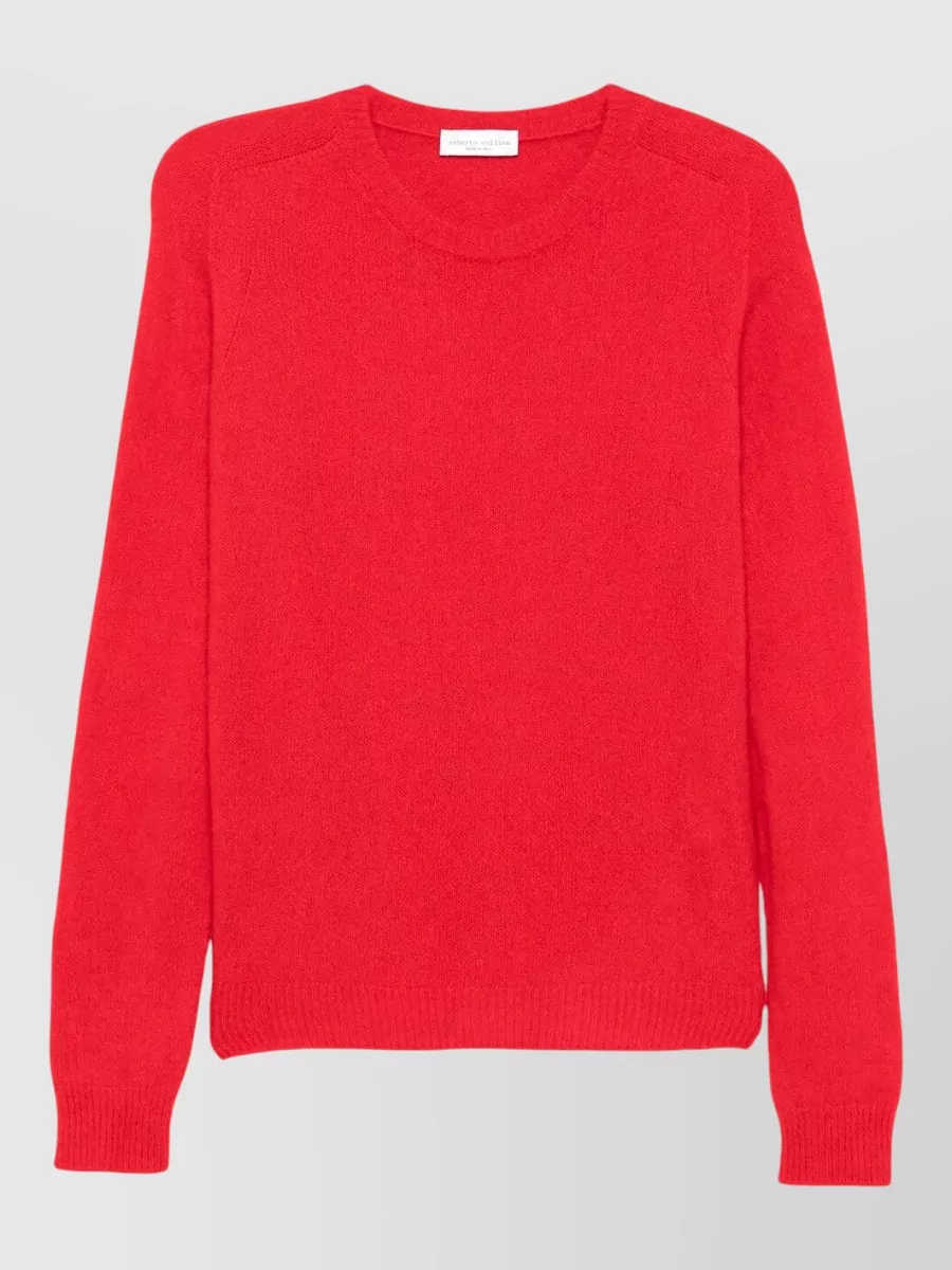 Roberto Collina cashmere silk crew-neck long-sleeve sweatshirt