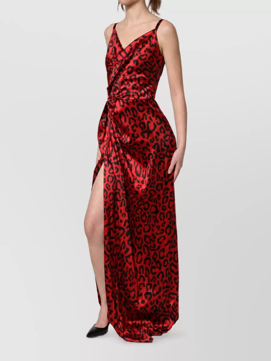 Dolce&Gabbana silk draped sleeveless maxi dress