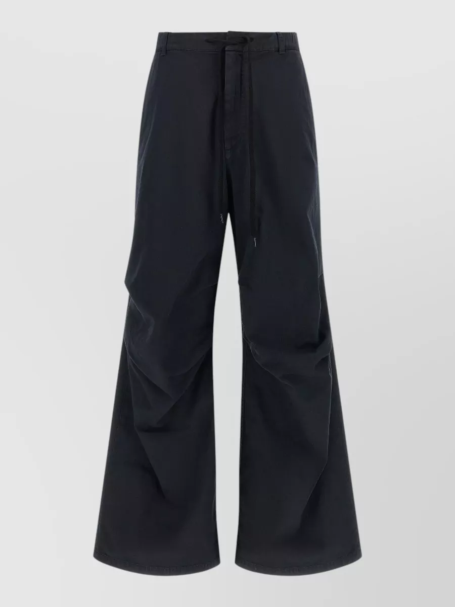 Mm6 Maison Margiela cotton draped wide-leg trousers