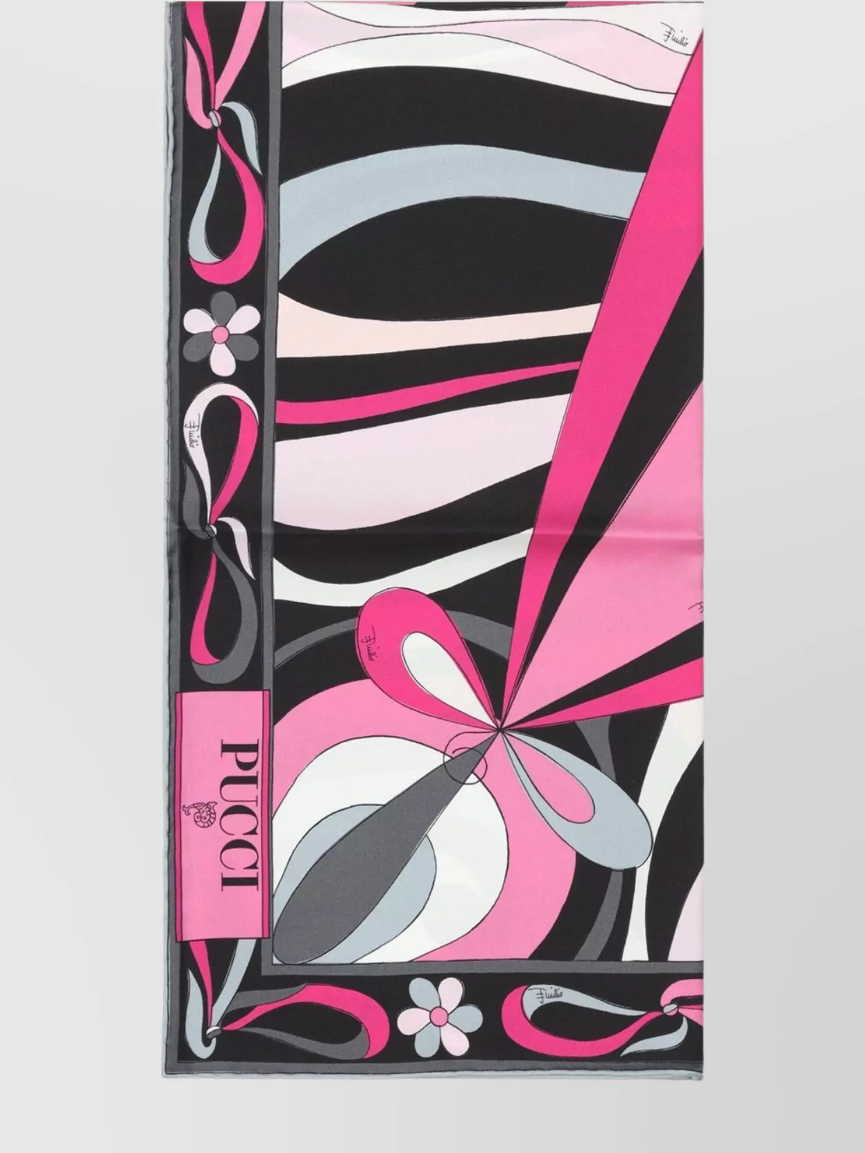 Pucci Square Silk Scarf Geometric Design