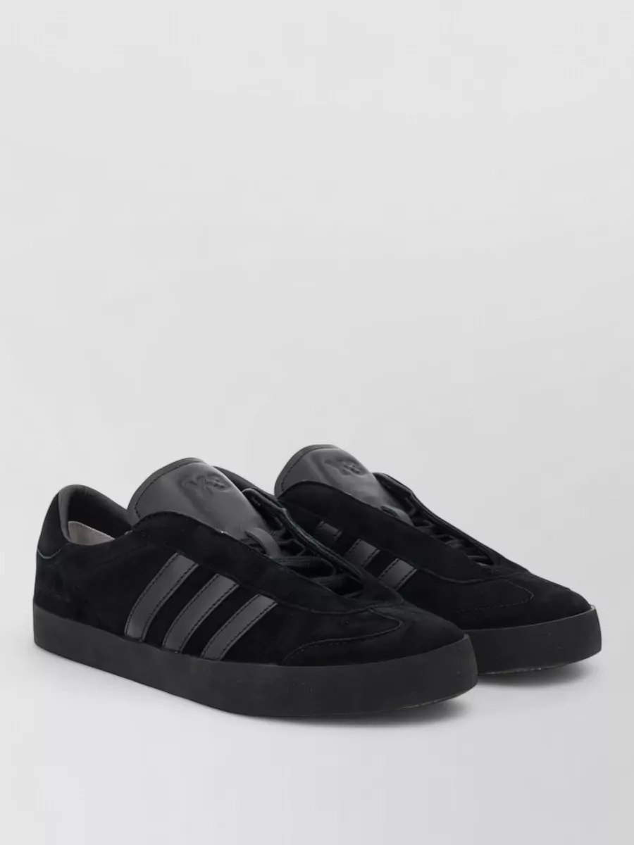 Y-3 Leather Lace-Up Sneakers