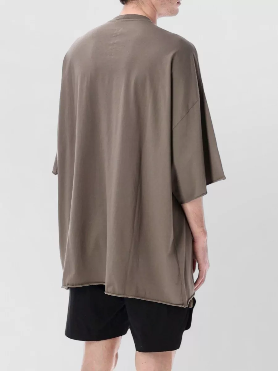 Rick Owens Jumbo Oversized Cotton Jersey Crewneck T-Shirt