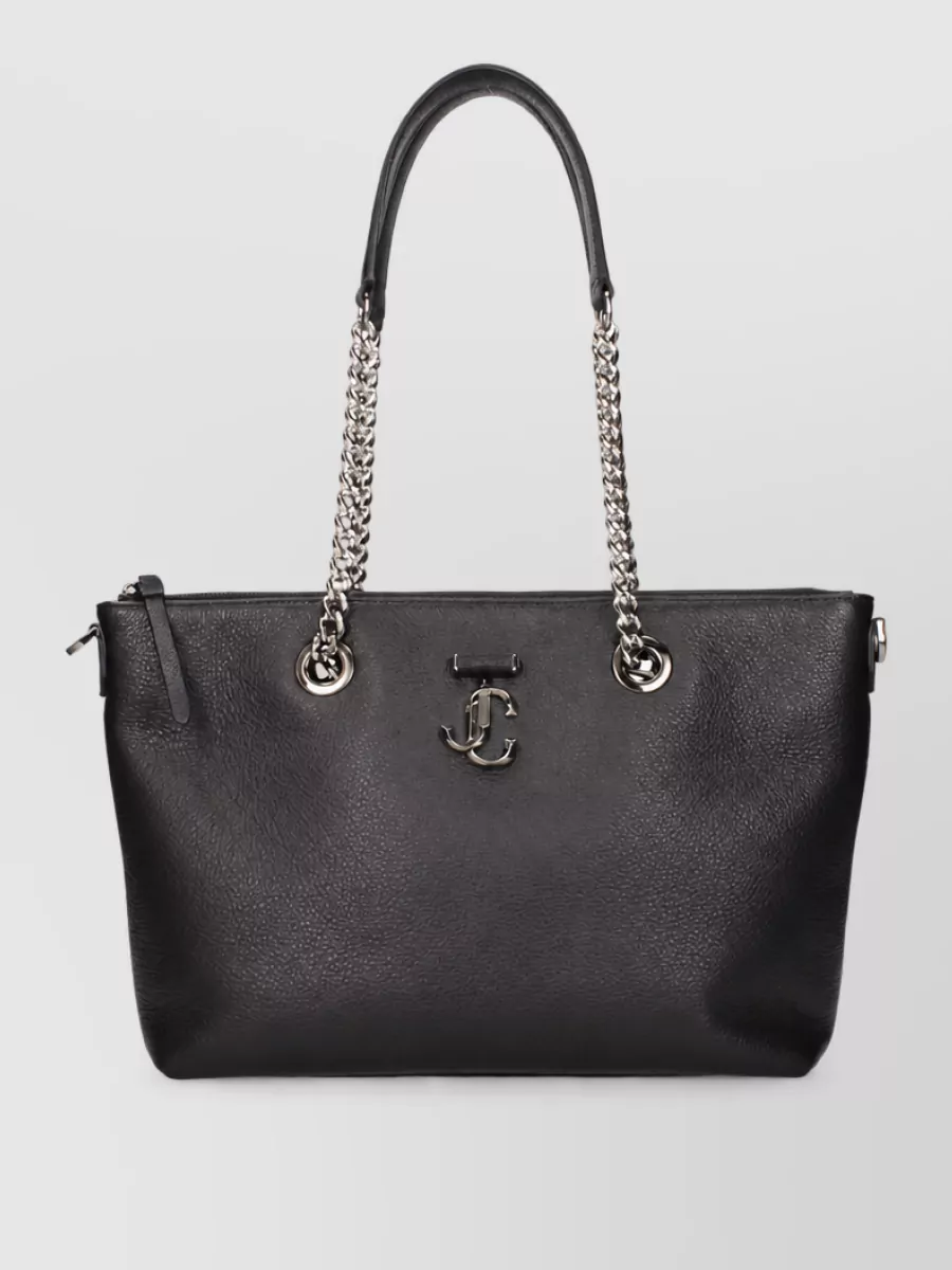 Jimmy Choo leather tote bag