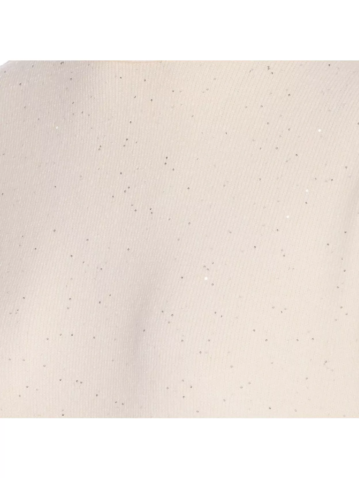 Liu •jo Sequined Turtleneck Knitwear Ribbed Finish In Neutral