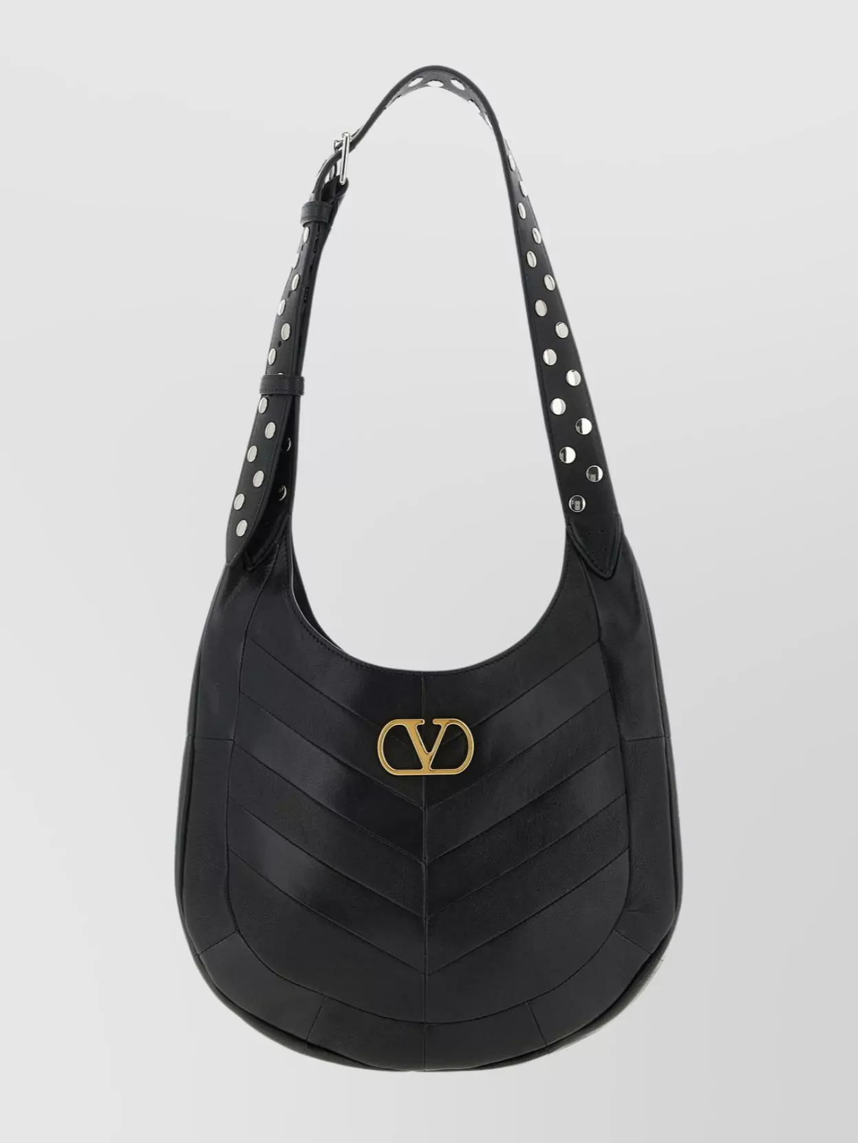 Valentino Hoboho Small Shoulder Bag With Studded Strap