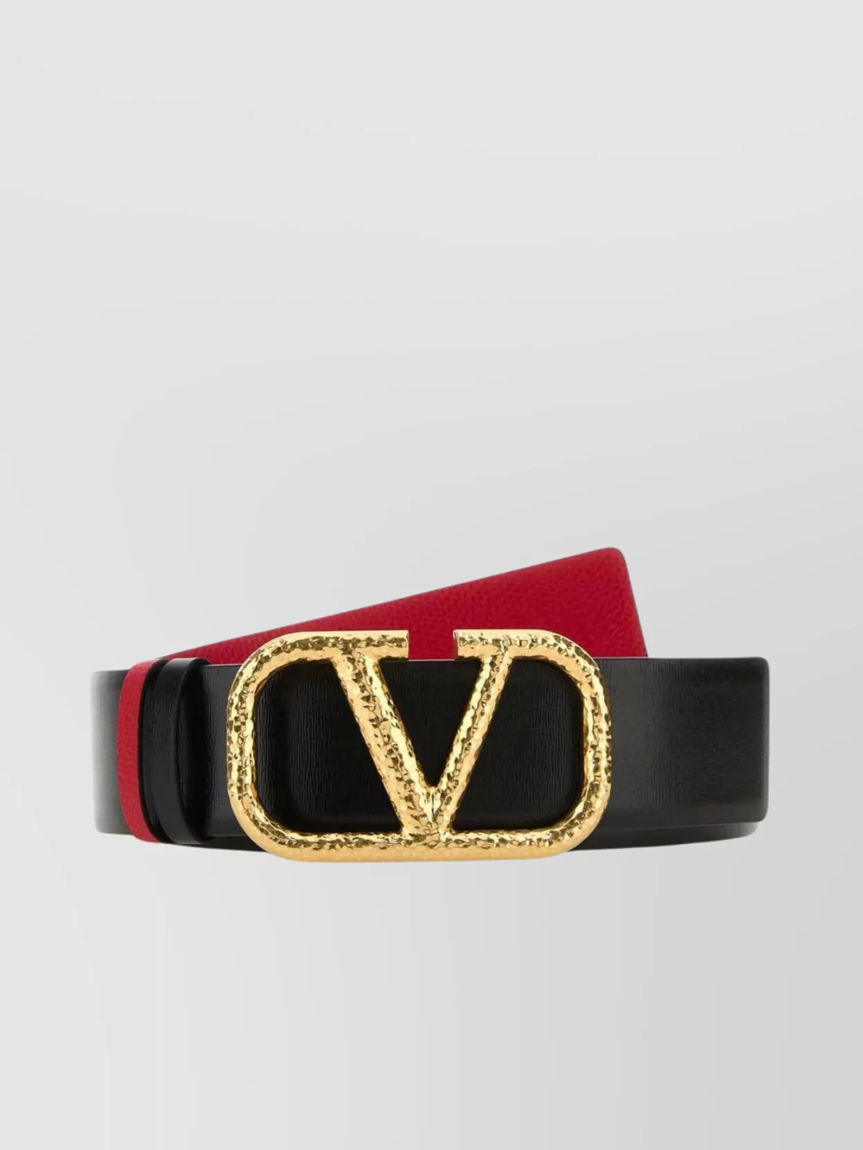 Shop Valentino Vlogo Reversible Leather Belt