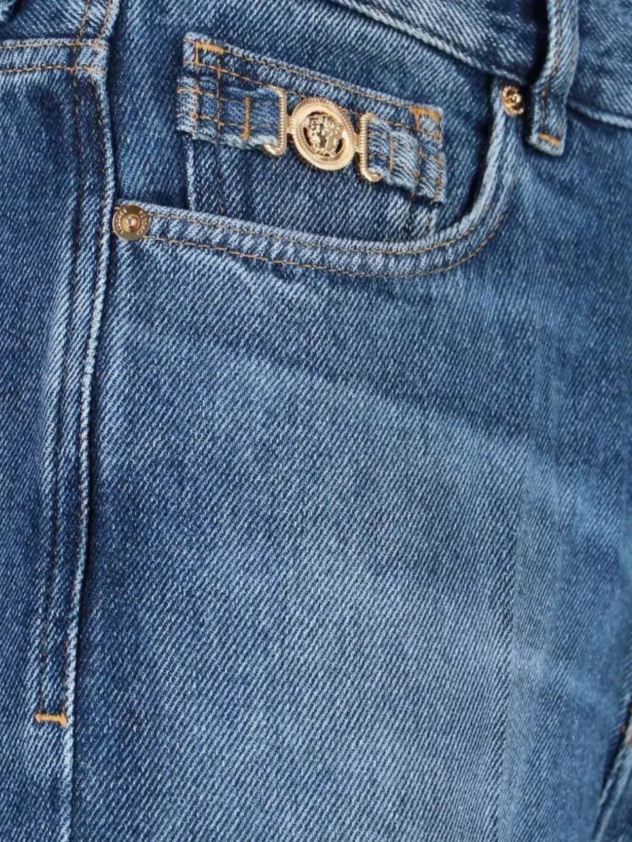 Versace Straight Trousers With Pockets And Loops