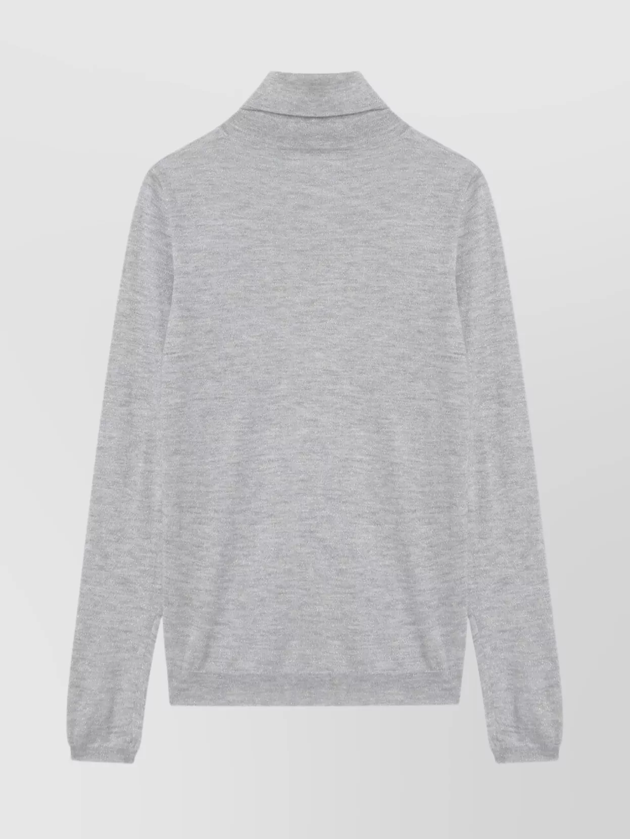 Brunello Cucinelli Light Grey Turtleneck In Cashmere Blend In Gray